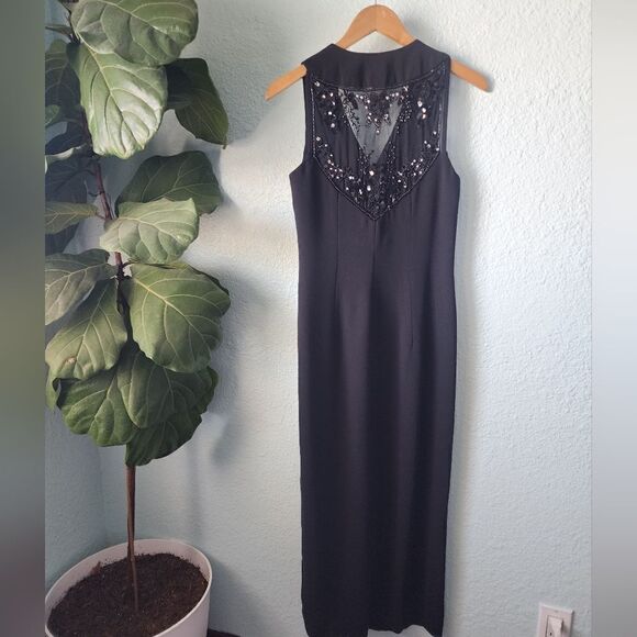 CDC Evenings by Caren Desiree vintage embellish midi dress - Picture 7 of 16